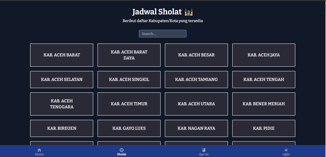 Jadwal Sholat